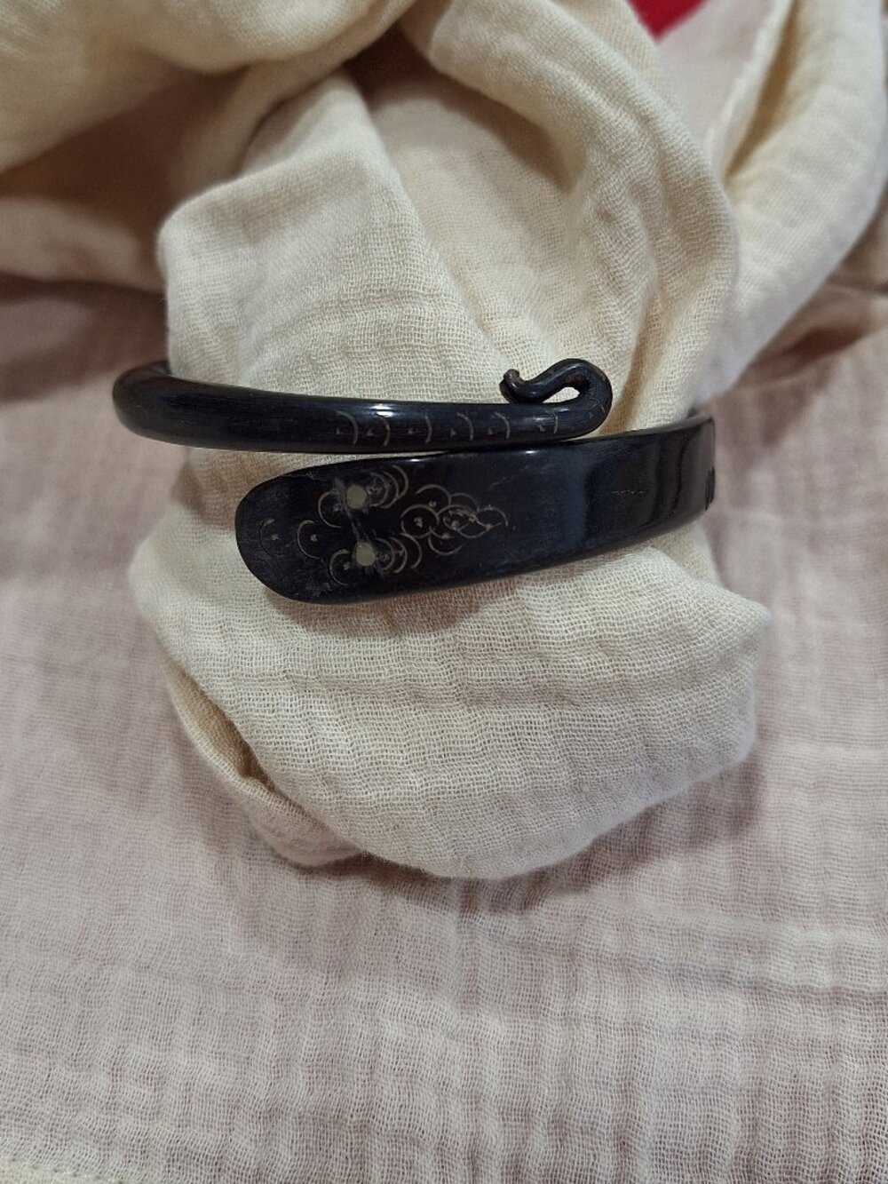 Vintage Black Bangle Bracelet